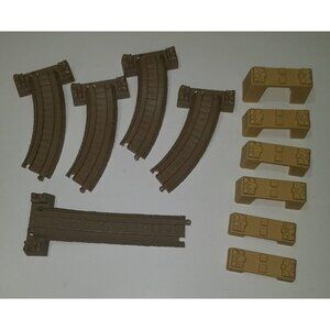 11 Gullane Brown Train 5 Tracks + 6 Risers Compatible Lot Thomas Tank Engine